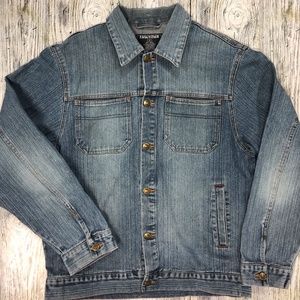 Thunder Dark Wash Vintage Oversized Jean Jacket
